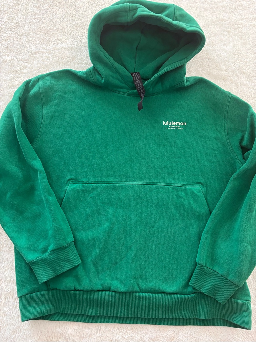 Lululemon Raceway green better each day Pullover Hoodie